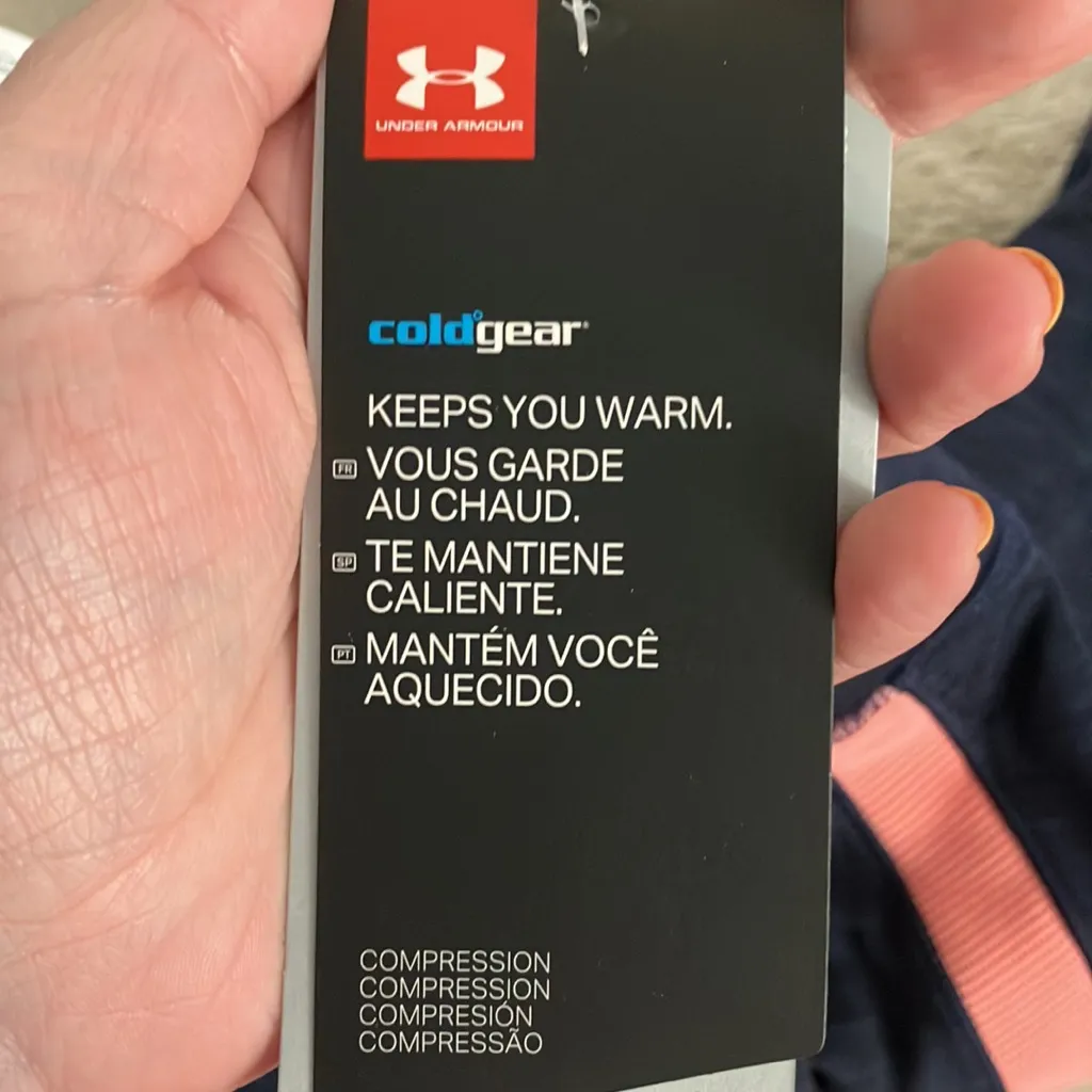 NWT Under Armour Coldgear Leggings, Medium - Image 7