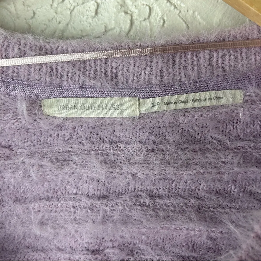 Urban Outfitters | Lavender Fuzzy Eyelash Cropped Leela Sweater Size S - Image 6