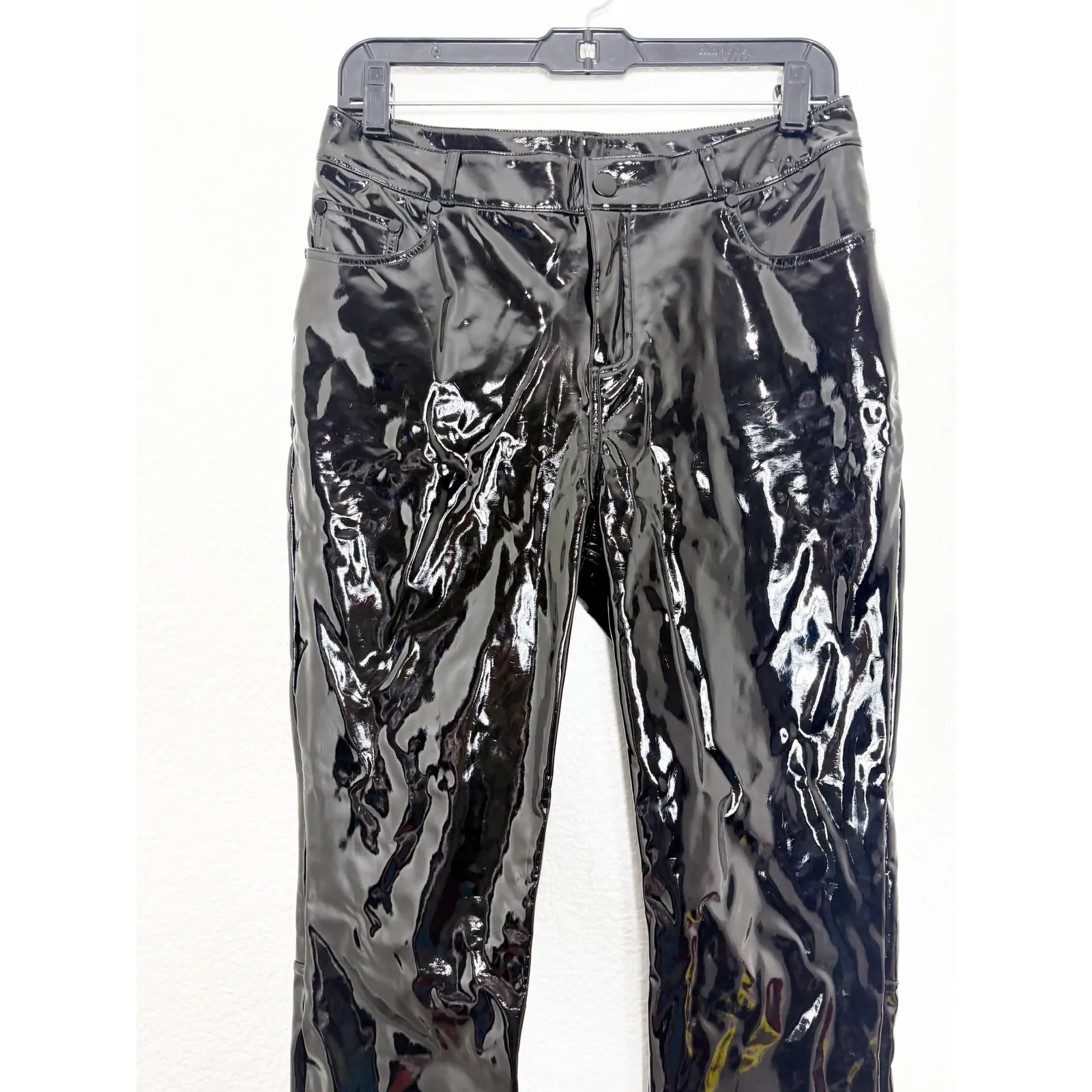 NWT Commando Black Faux Patent Leather Pant Size Small SLG72 Chic Grunge - Image 10