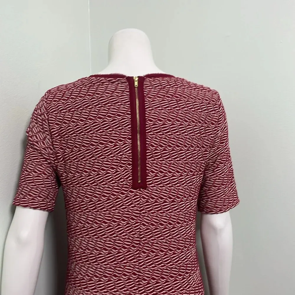 ANTHROPOLOGIE Maeve Dora Short Sleeved Red Dress Medium - Image 8