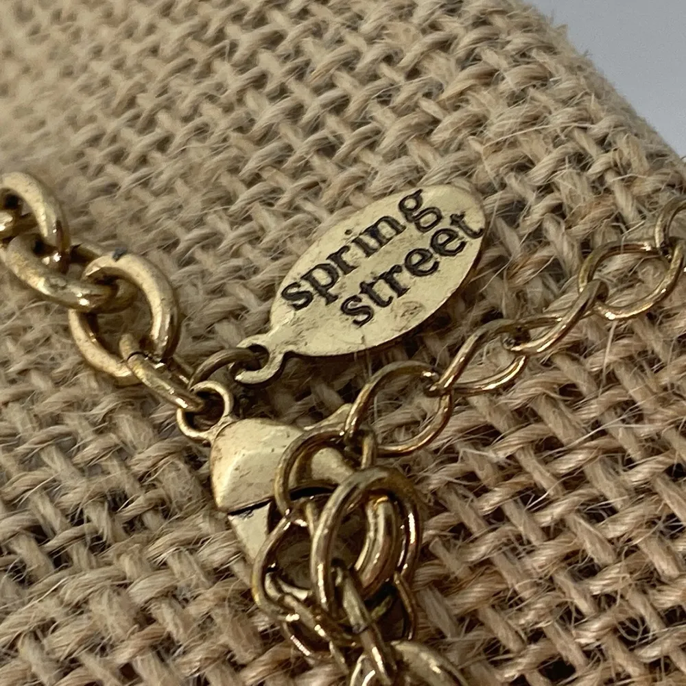 Spring Street statement bib gold tone necklace - Image 4