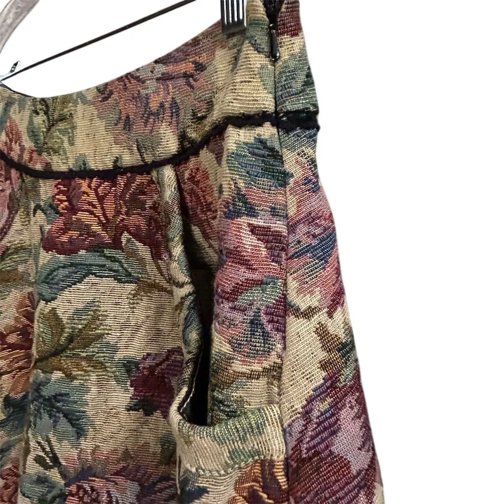 Free People Women's Floral Tapestry A-Line Skirt Size 8 Multicolor - Image 3