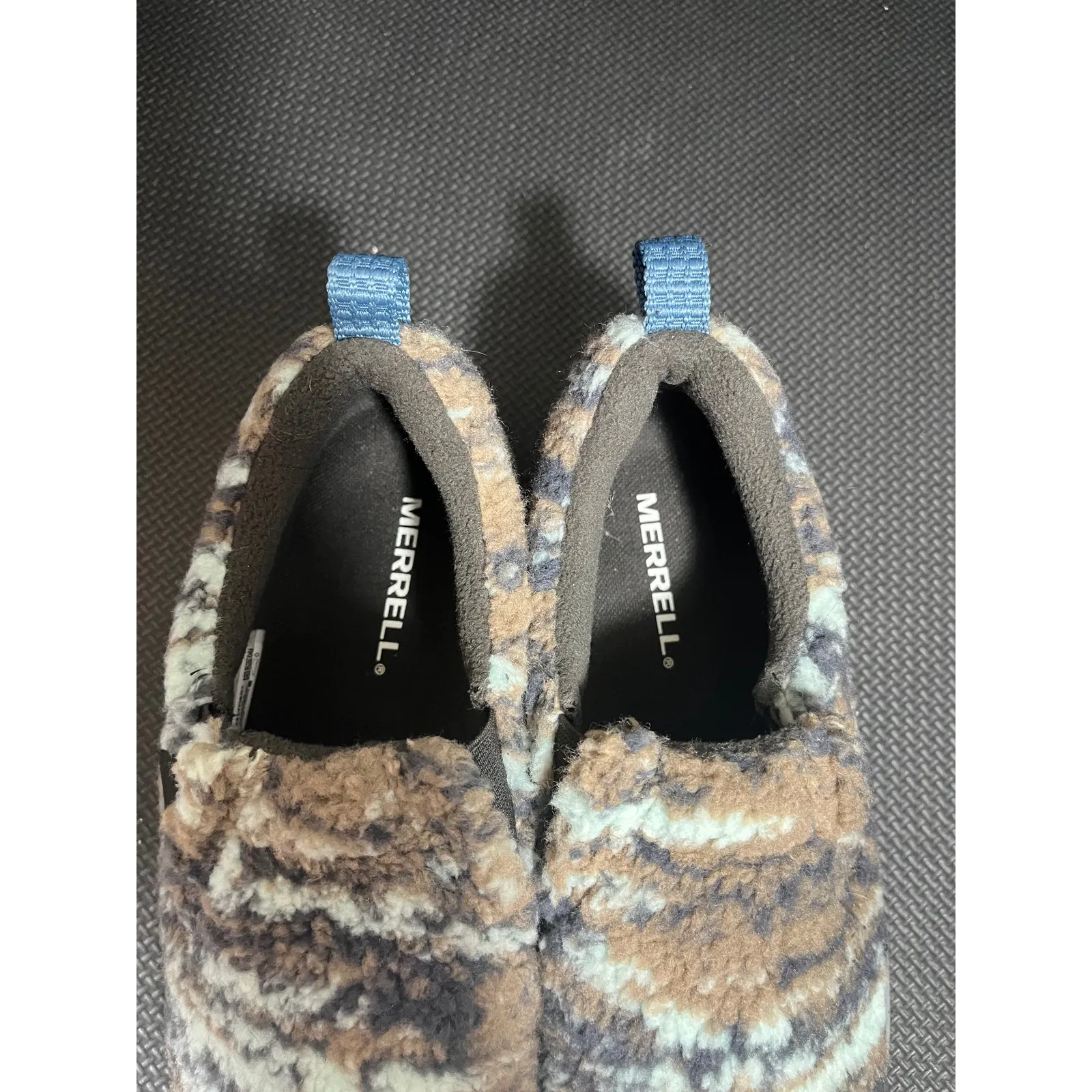 Merrell Womens Jungle Moc‎ Snug Beluga Multicolored Sherpa Slip On Shoes Size 9 - Image 3