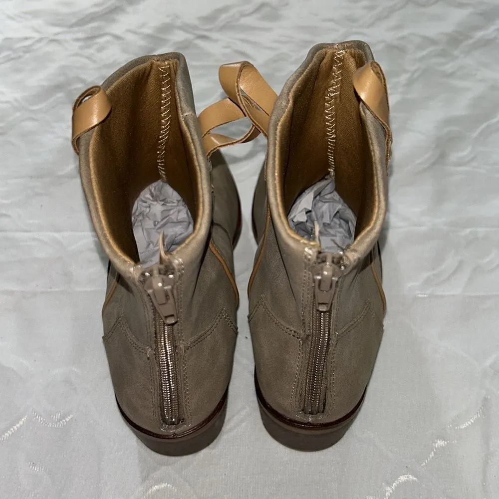 Mia Ivory Nude Ankle Boots(Size 6) - Image 4