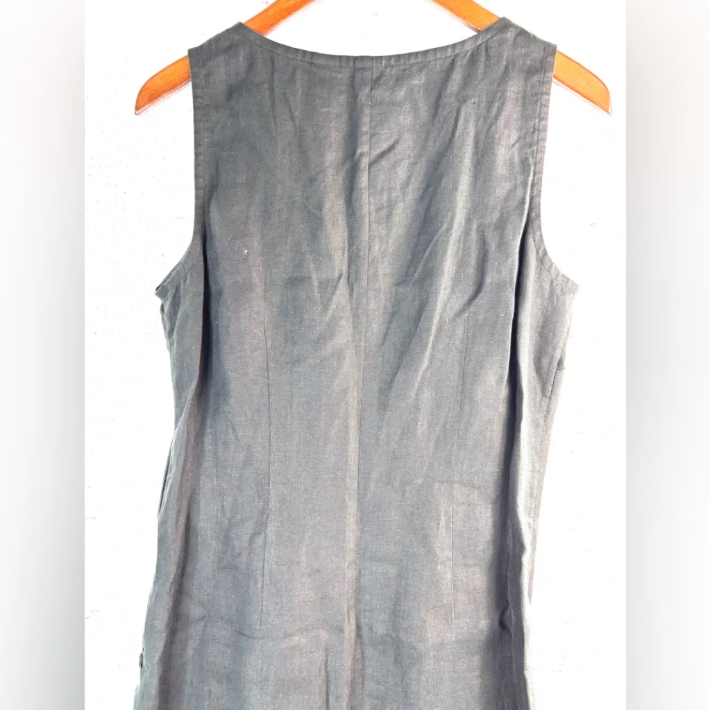 Real Clothes 10 Irish Linen Elegant Sleeveless Maxi Dress - Image 4