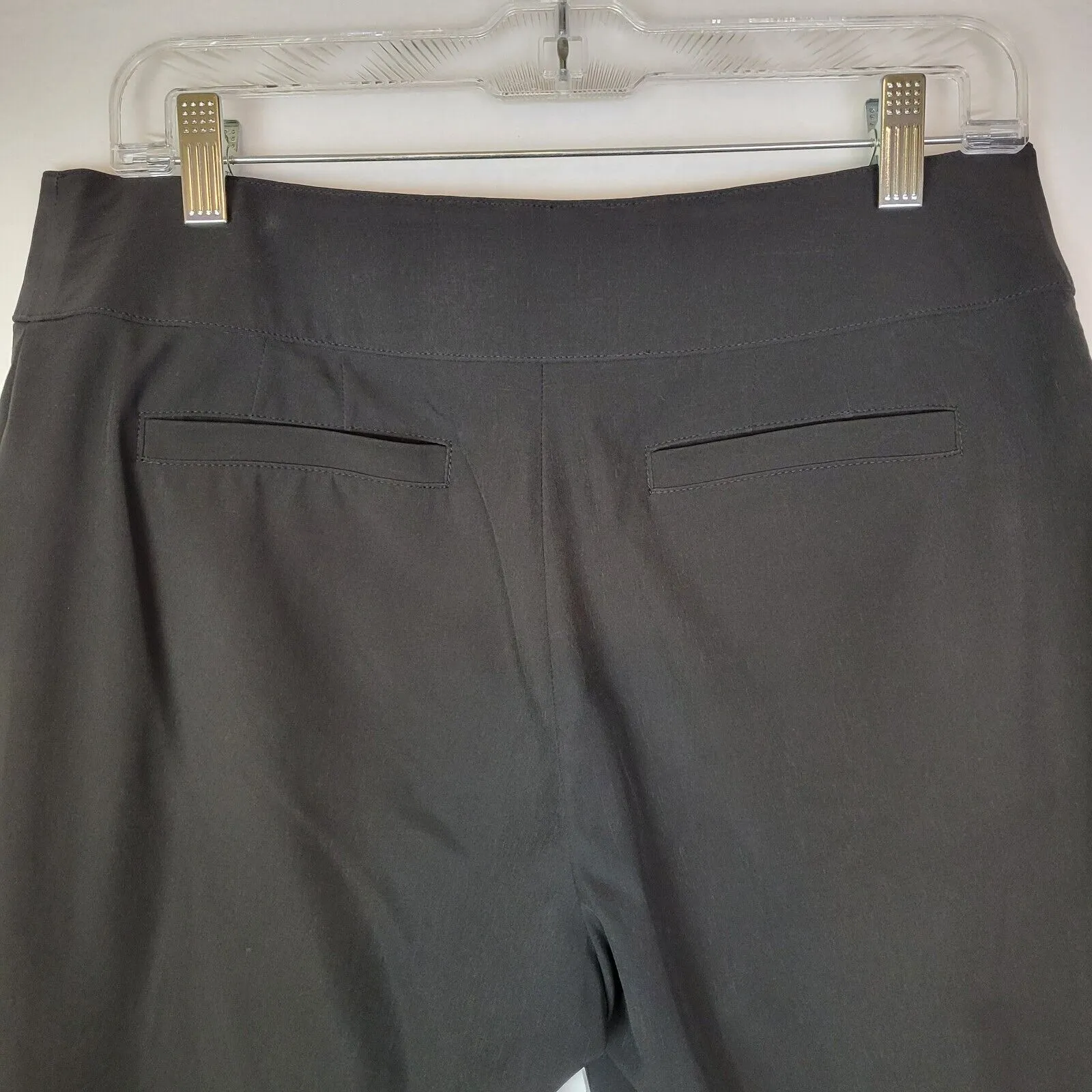 Chico's Zenergy Golf Womens Crop Pants Lightweight Athleisure Solid Black SZ 6 Black - Image 11
