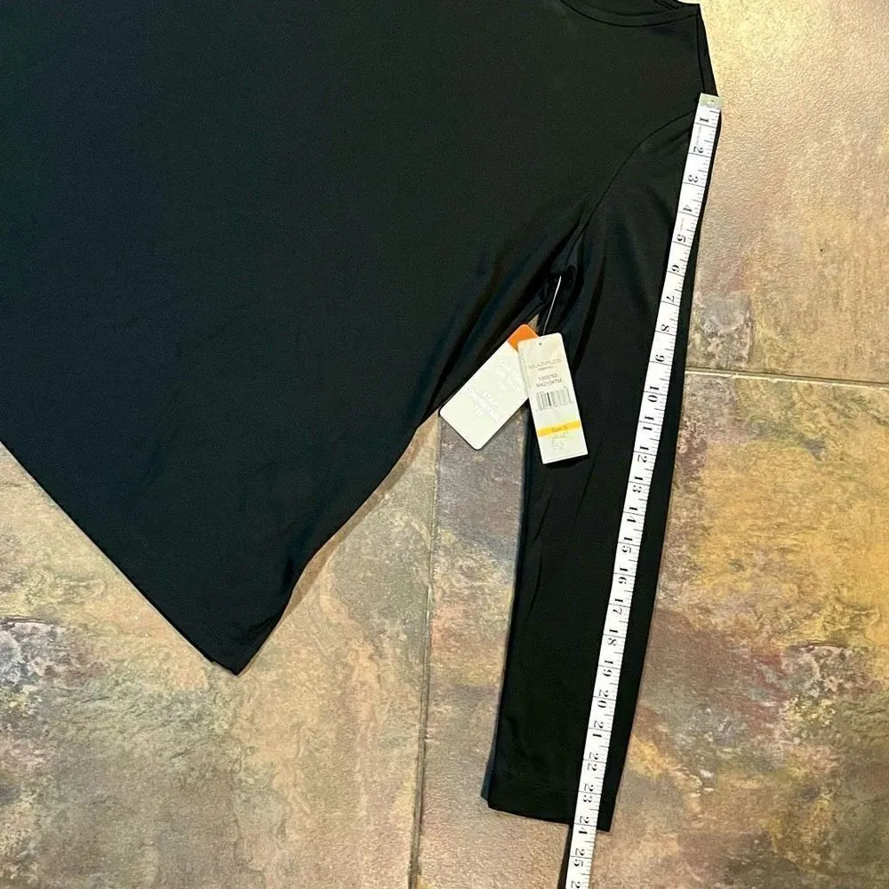 NWT Multiples Black long Sleeve Tee Shirt Small - Image 5