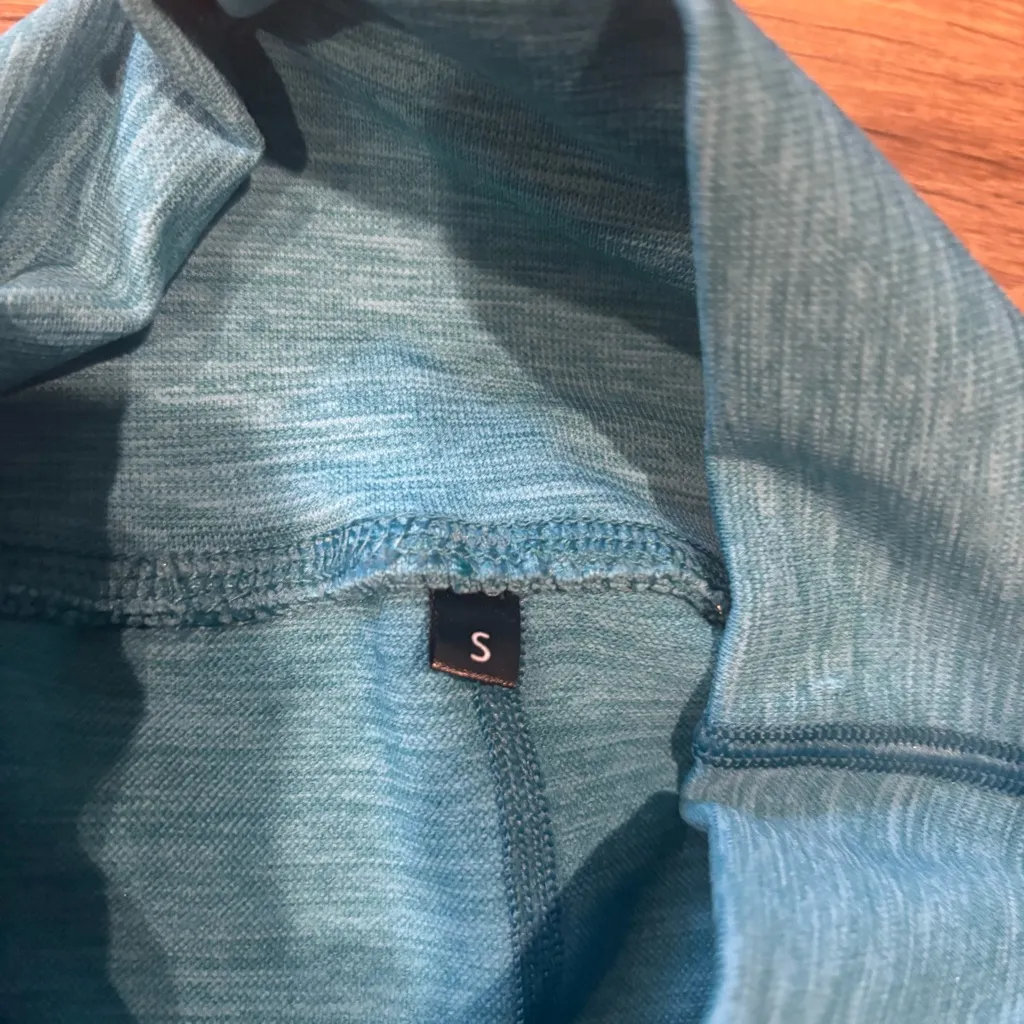 Alphalete Revival R6 Leggings Cayman Blue Seamless High Waisted Activewear - S - Image 4