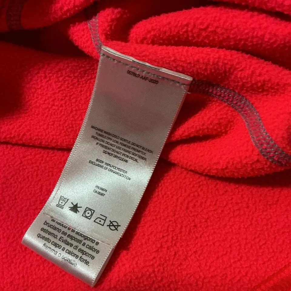 Mountain Hardwear Fleece Quarter Zip Pullover Red Women's M Athletic Outdoor - Image 4