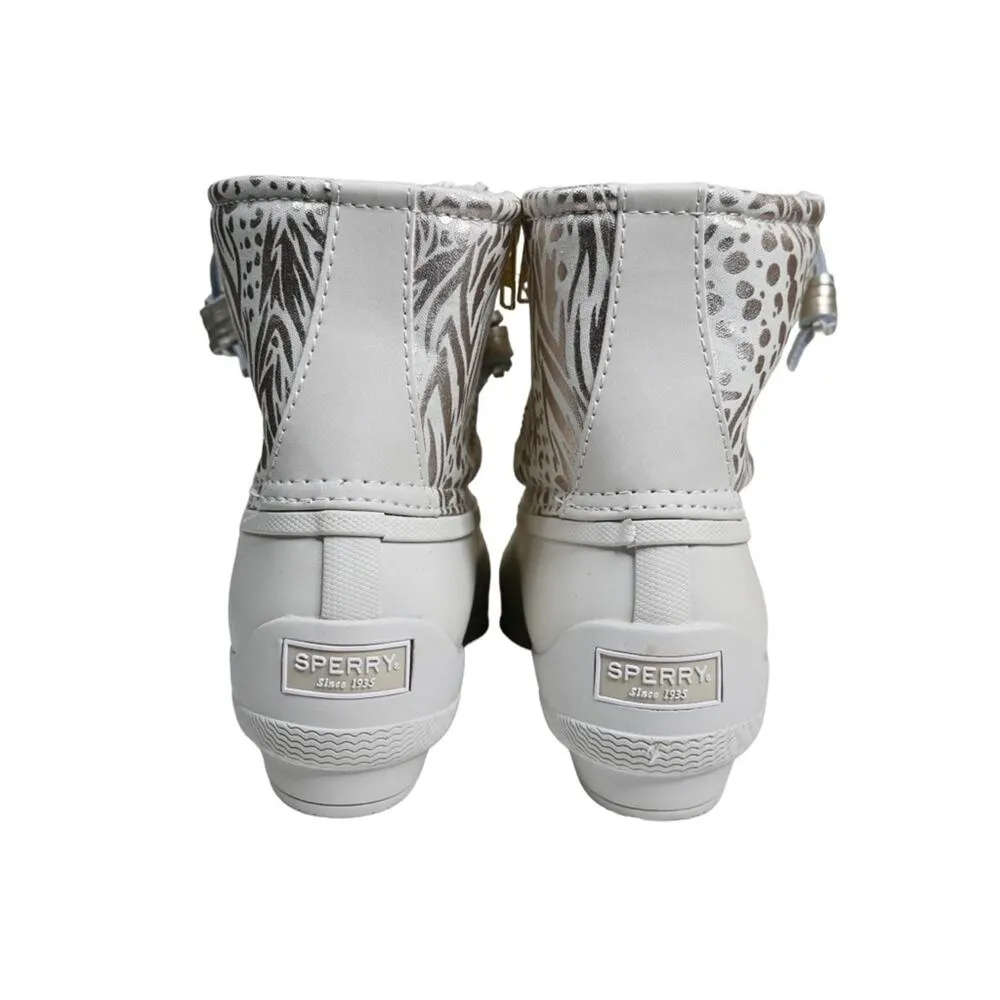 Sperry Womens 7 Medium Syren Gulf Duck Boot in Ivory NEW - Image 8