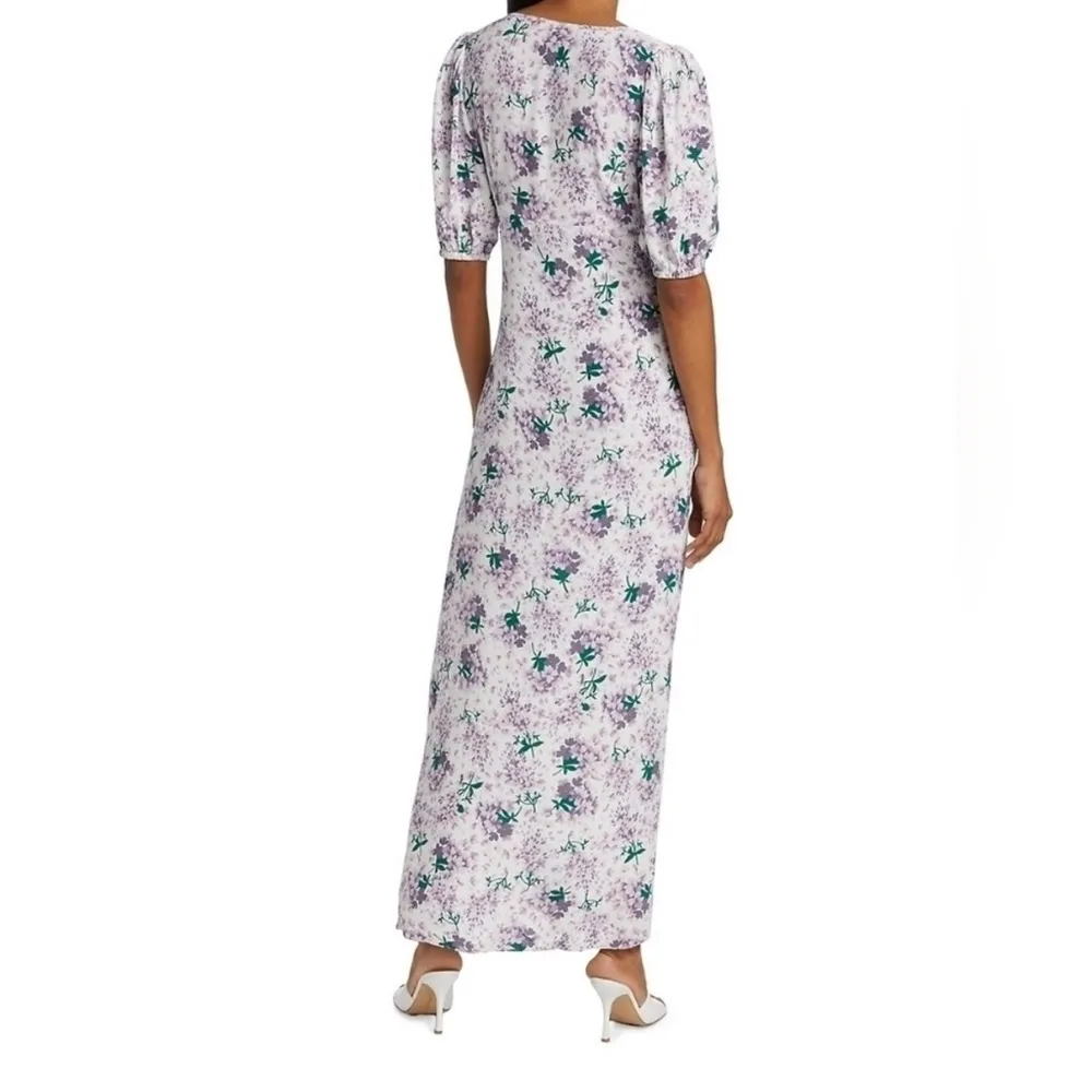 NWT ByTimo Maxi Dress XL Summer Floral Purple Garden Party - Image 4