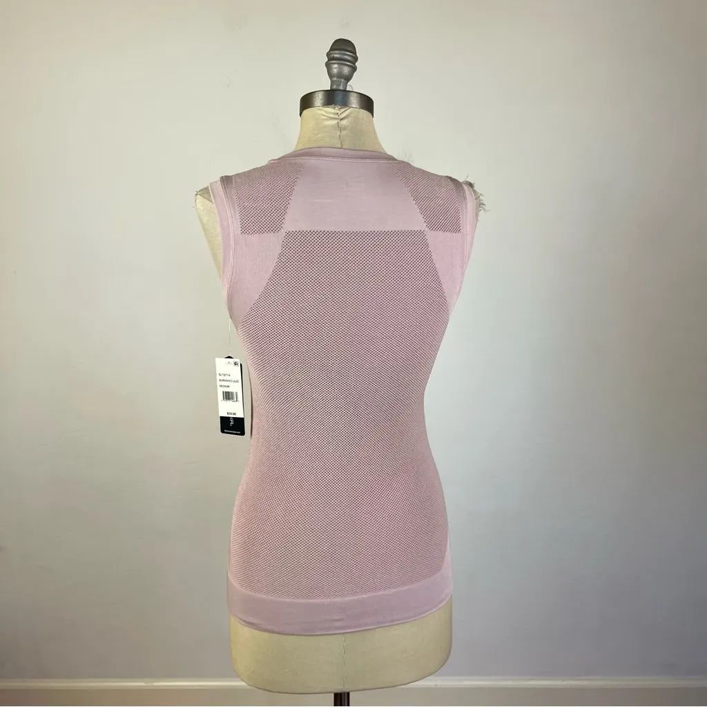 Blanc Noir Sleeveless Mesh Infinity Top in Lilac Purple Size M - Image 6