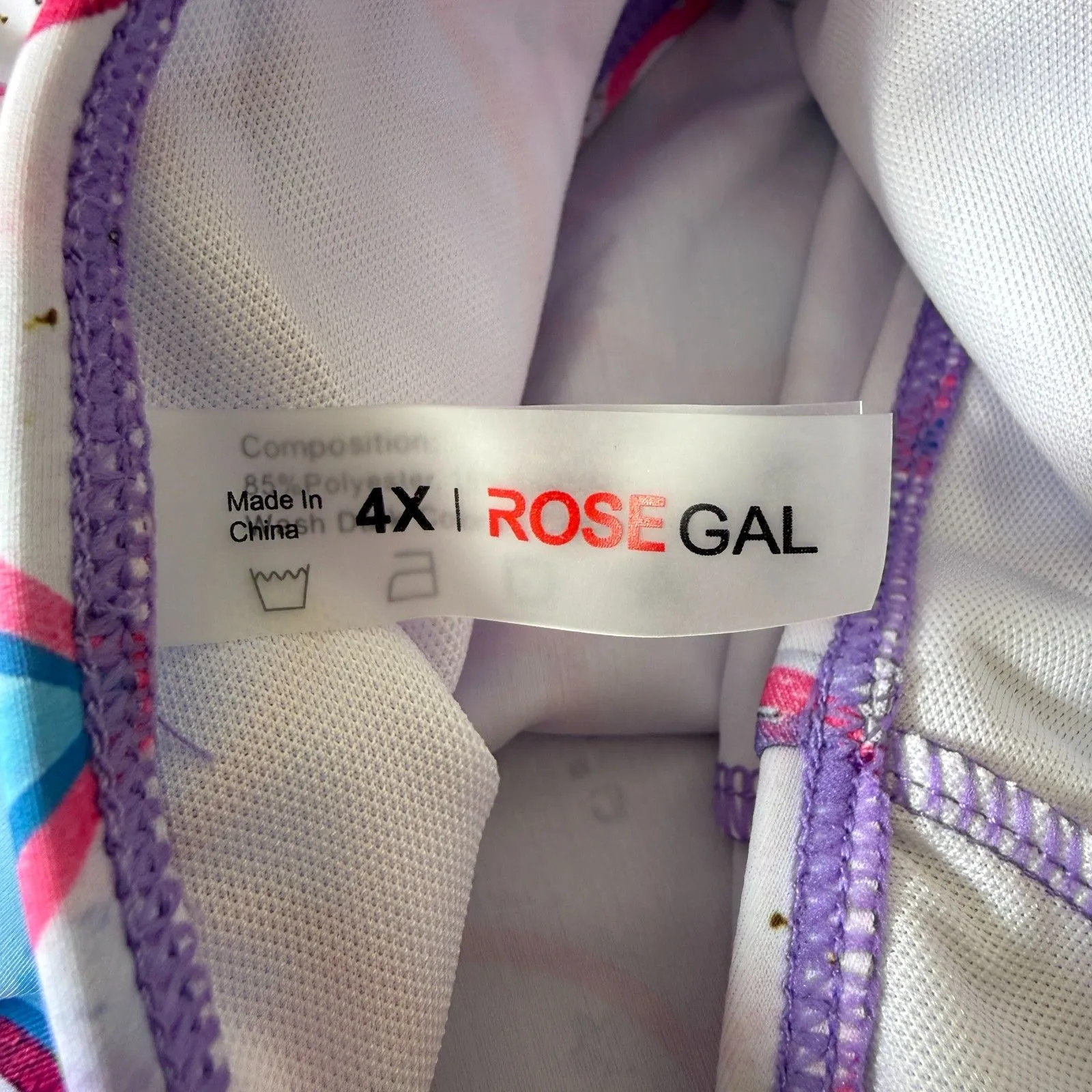 Rose Gal Mermaid Skirt Swim Suit Bottoms Size 4X - Image 5