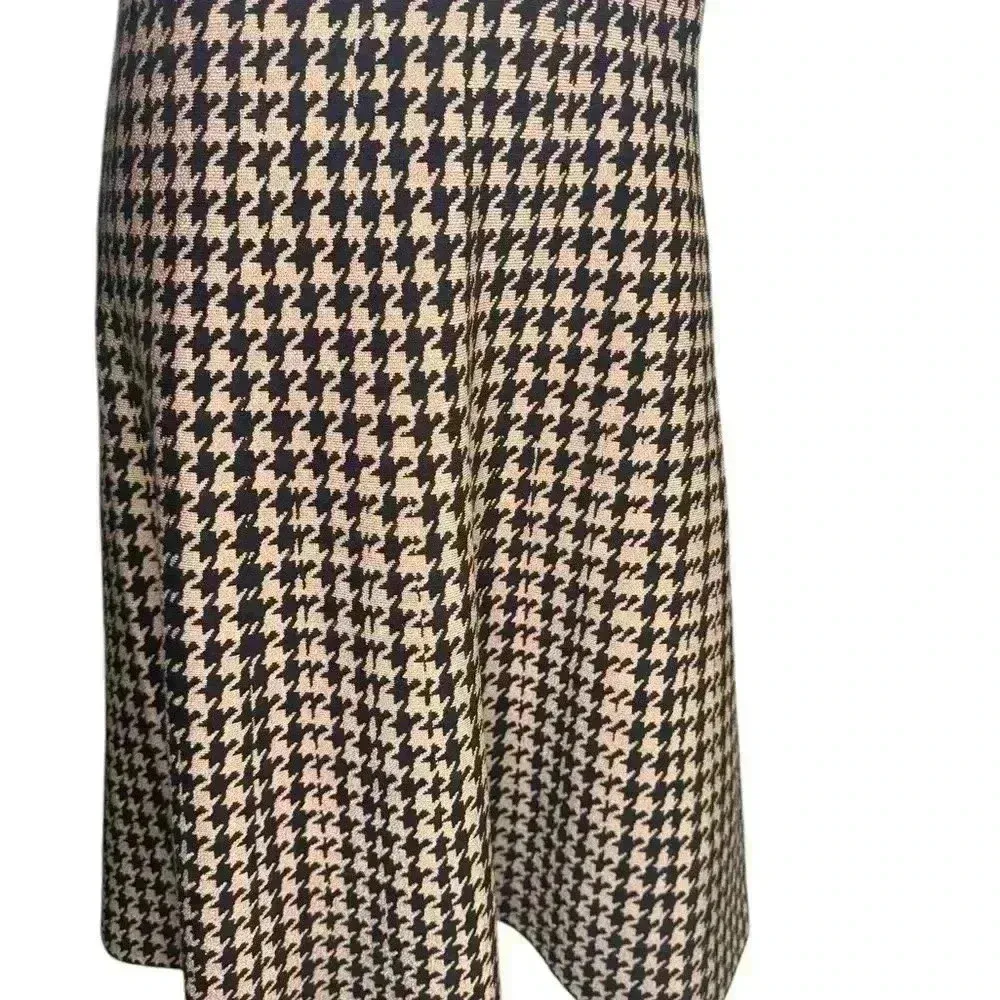 Ann Taylor Houndstooth Flare Dress Stretch Holiday Shimmer Size XS.  #311 - Image 5