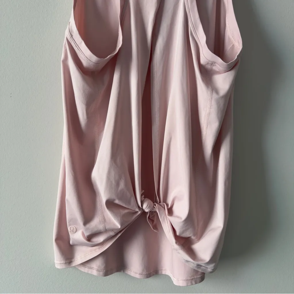Lululemon All Tied Up Tank in Petals Pink Sleeveless Athletic Top Tie Cutout - Image 13