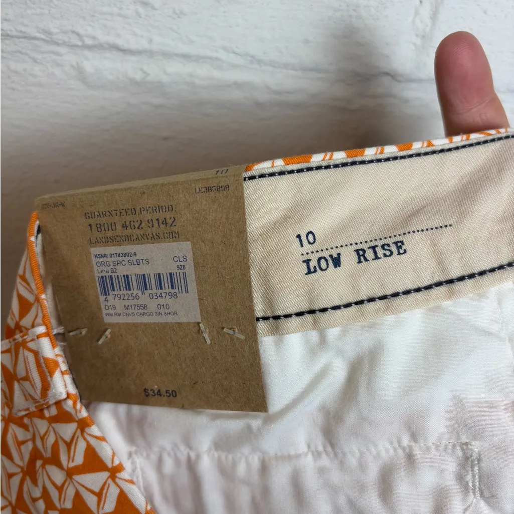 NWT Lands End Canvas Sailboat Woman’s Casual Summer Low Rise Cotton Shorts Sz 10 - Image 6