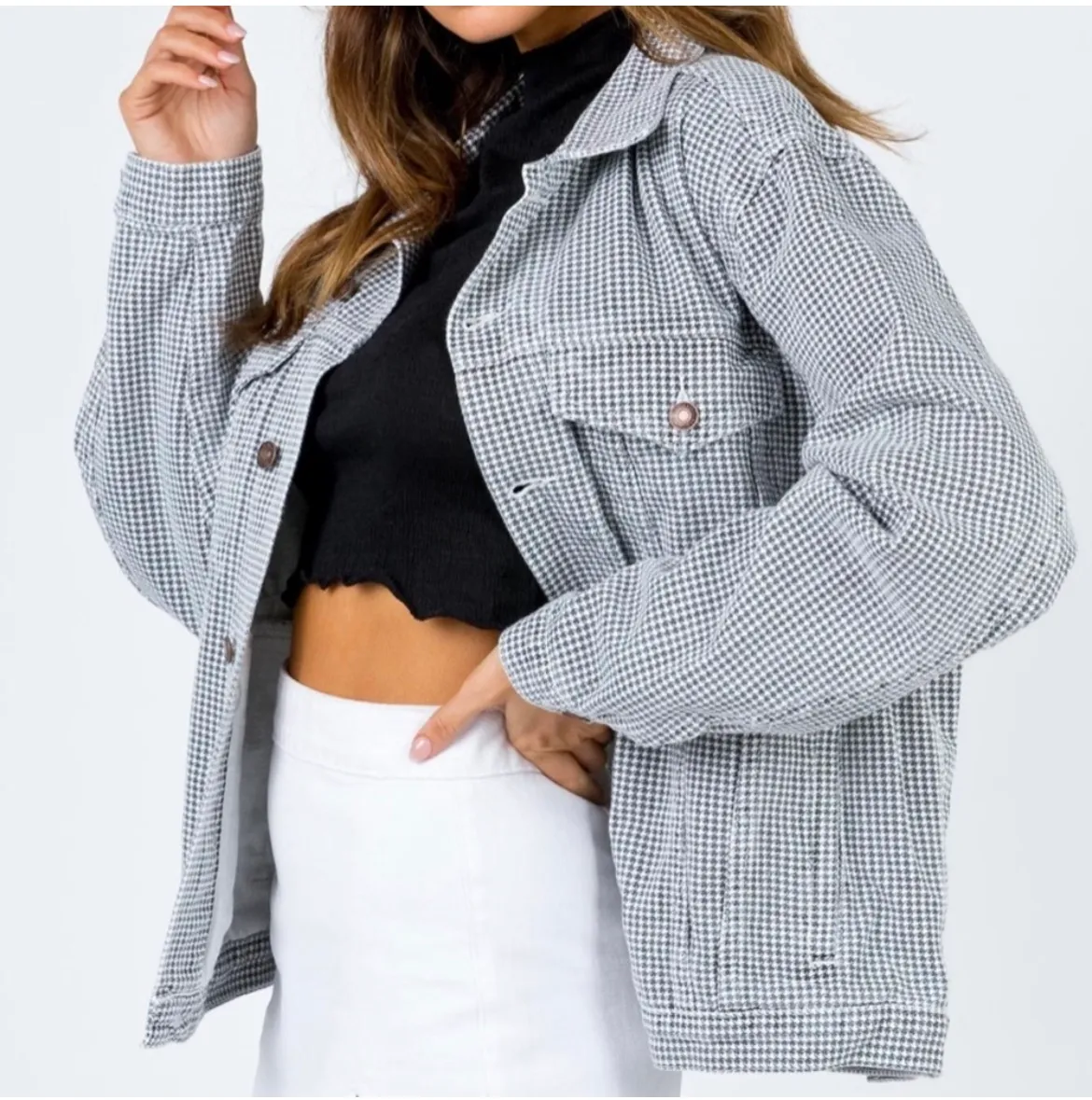 Mitzi Jacket in Black/White - Image 2