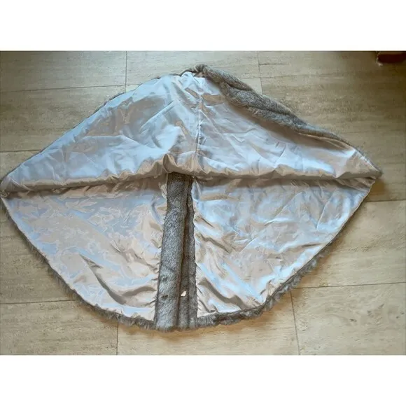 Vintage Mark Reed Exc. Faux Fur Poncho Jacket 3X‎ Beige - Image 10