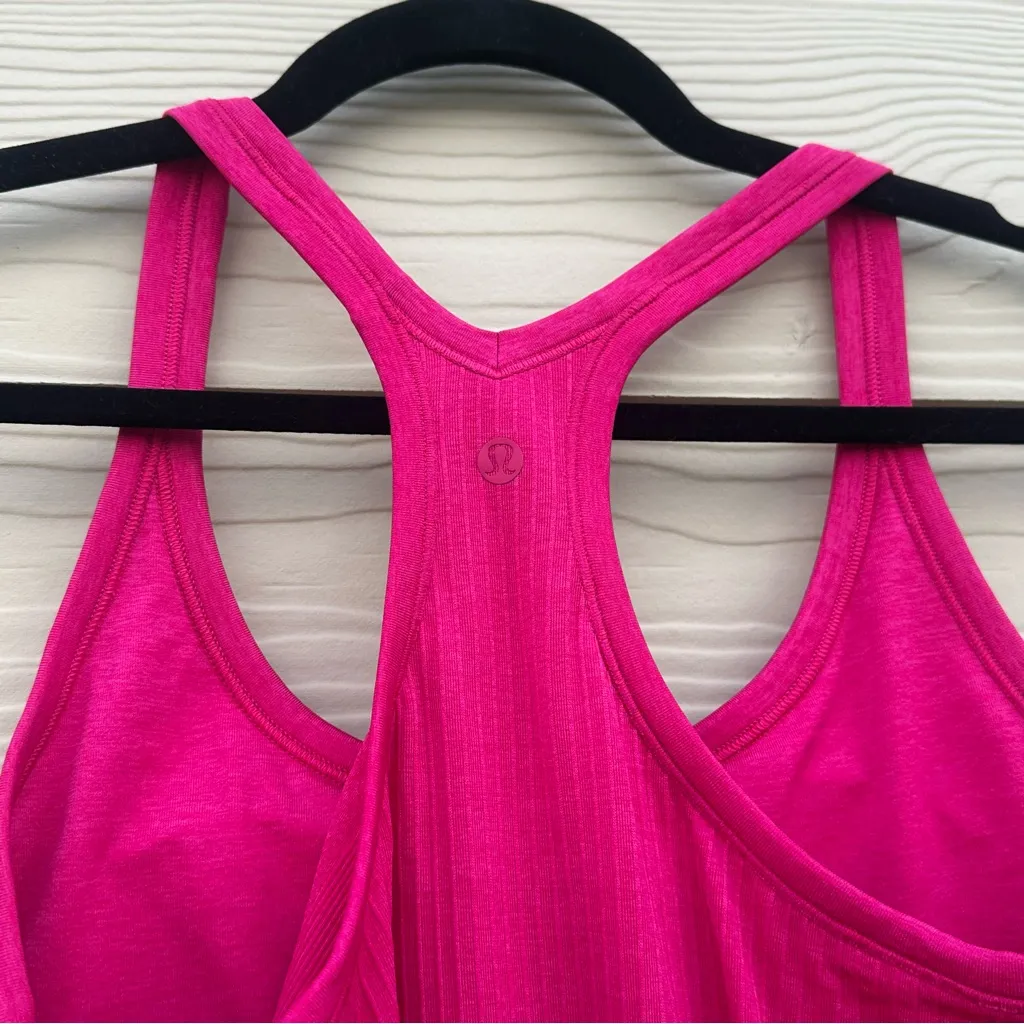 NWT Lululemon Ebb to Street Tank Top Light Support B/C Cup Pink Sz 10 Yoga Gym - Image 7