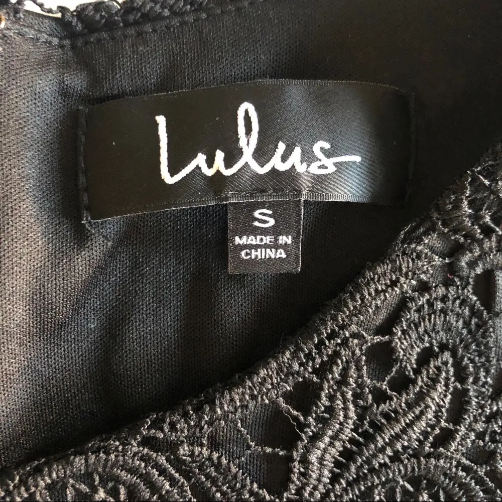 Lulu’s Black Battenberg Lace Dress. Size Small. - Image 10