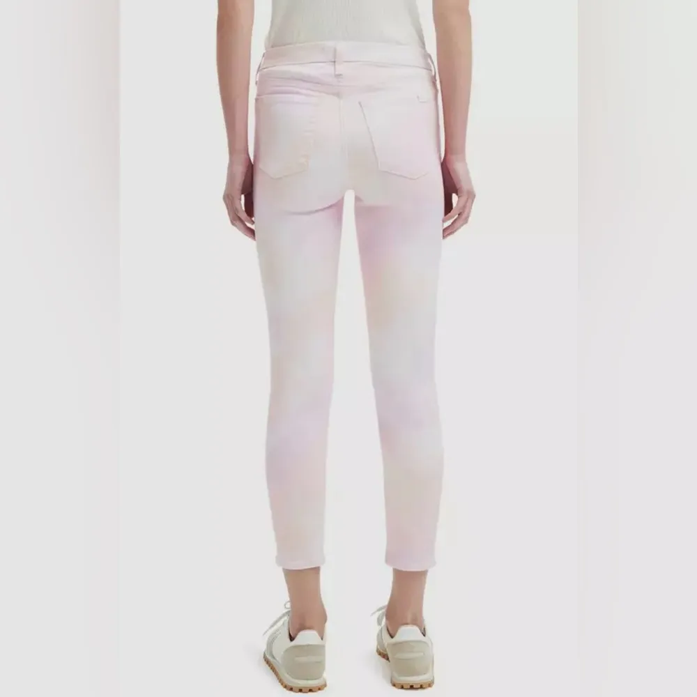 Jen7 by 7 for All Man Kind TieDye High Waist Cropped Skinny Jeans size 12 - Image 2