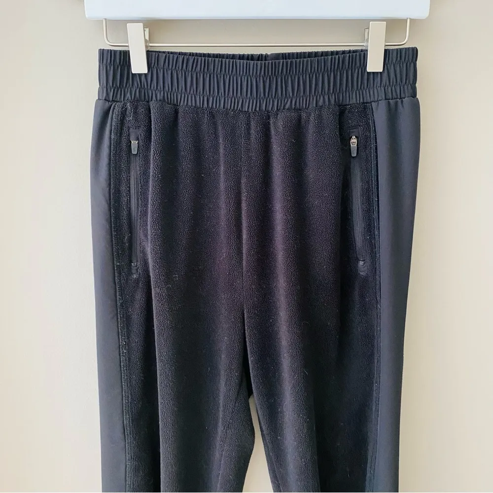 ZYIA Pull On Fleece Pants Black Sz Small - Image 2