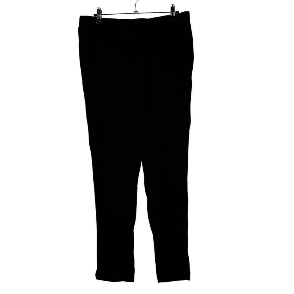 Jessica Simpson Black Viscose Pull On Straight Leg Pants S - Image 2