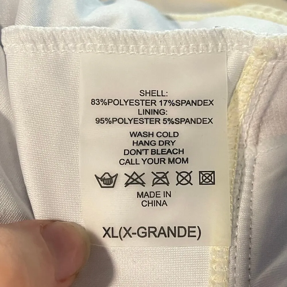 Marina West Swim One Piece Swimsuit White Polka Dot Size XL New With Tags - Image 7