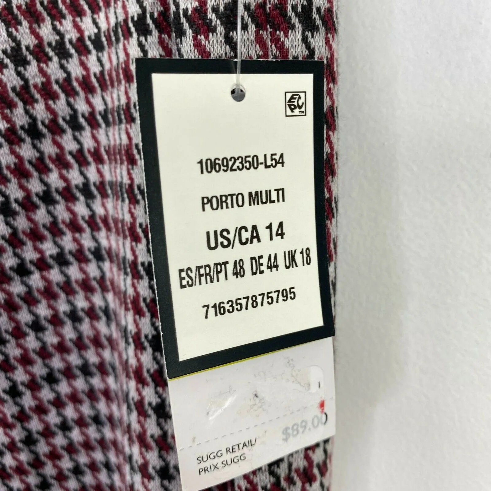 Nine West Womens Slacks Dress Pants Size 14 Houndstooth Career Office NWT Ankle - Image 10