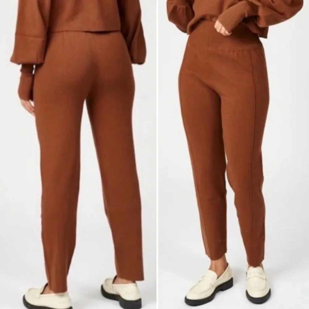 NWT Silk & Salt Luxe Lounge Pants Sweater Knit Pant Chestnut Brown Size XL NEW - Image 13