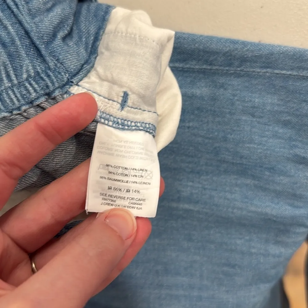 Tall Chambray Huston Pull-On Crop Pants Size Small EUC - Image 8