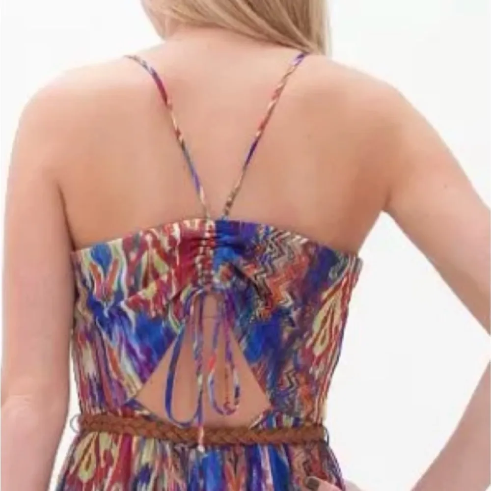 Colorful long summer dress size Medium - Image 10