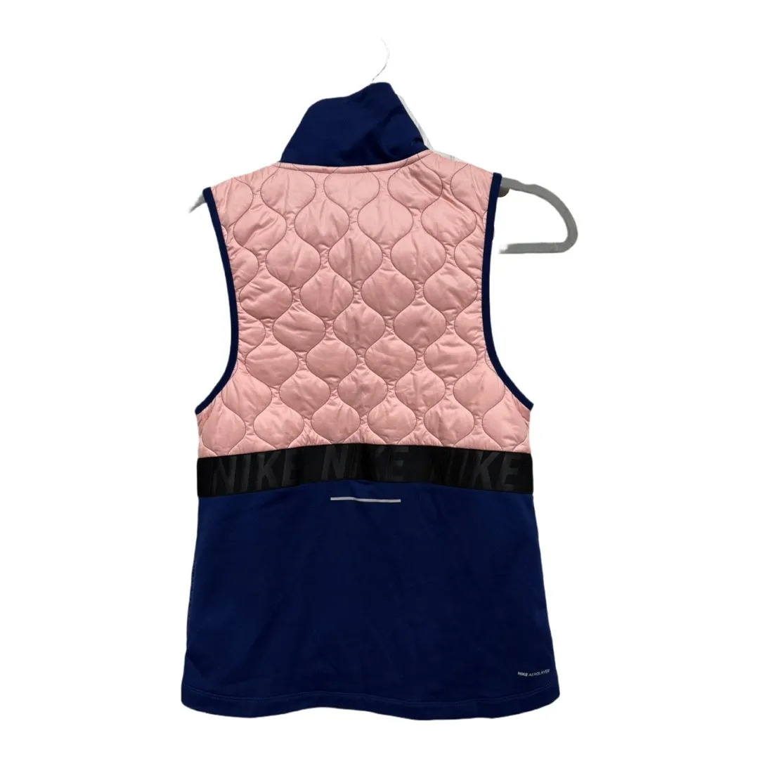 Nike Aerolayer Color Block Running Vest Quilted Blue Pink Athletic Size XS - Image 7