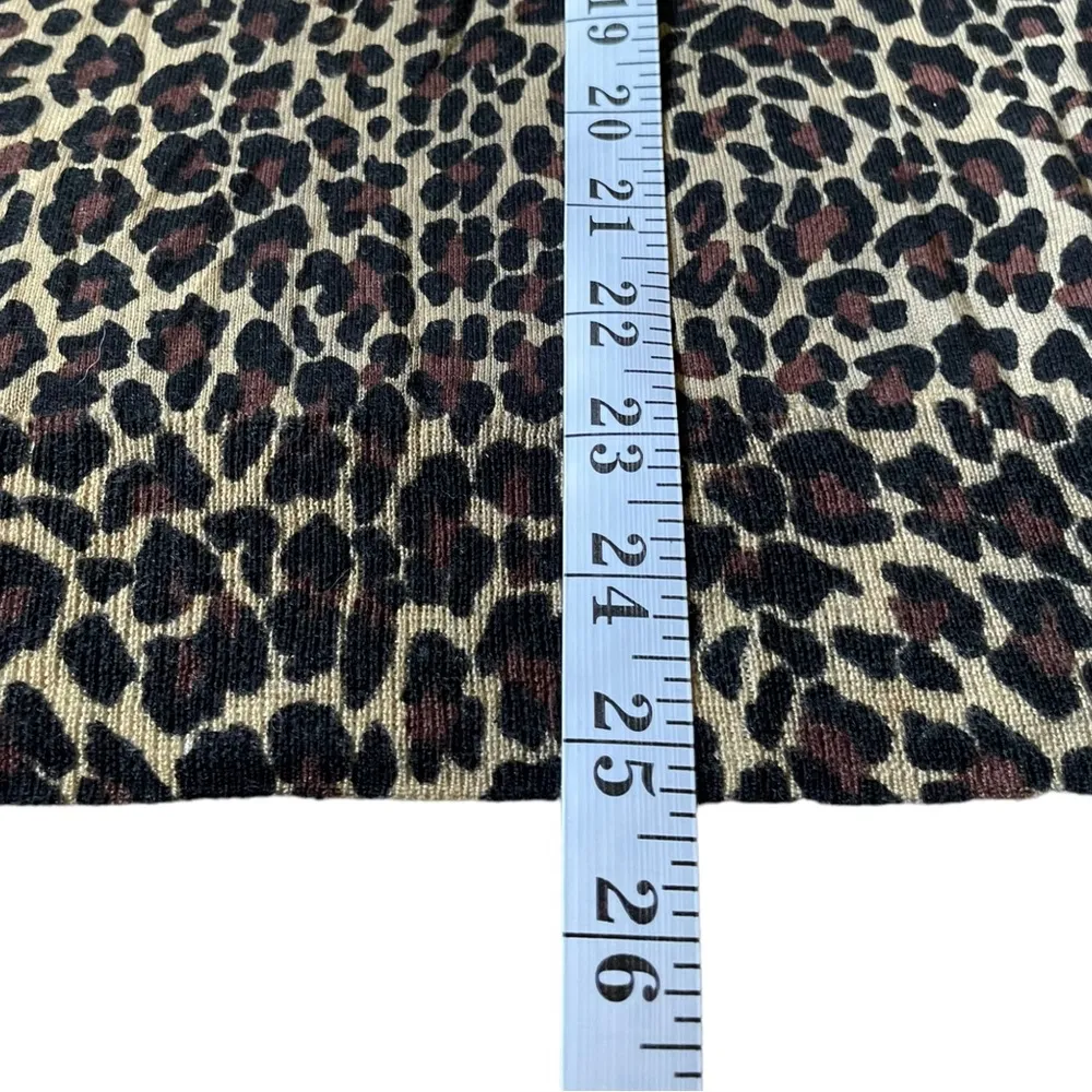 J.Crew Tippi in Leopard Print Merino Wool Knit Sweater Women’s Size XS A7 - Image 7