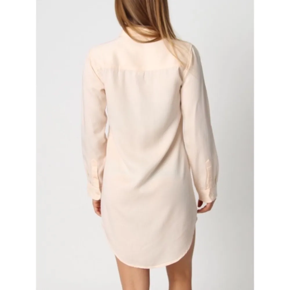 Rollins Peach Shirt Dress - Image 3