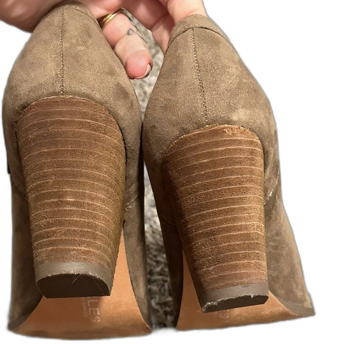 Women’s Fall Charles by Charles David Taupe Ozzy Western Heeled Bootie Size 10 - Image 5