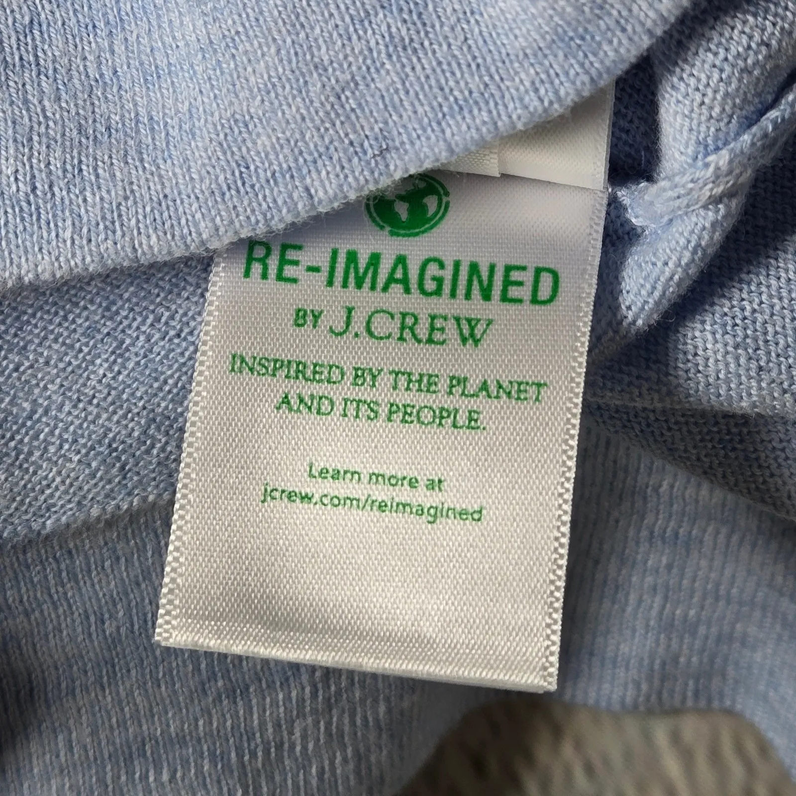 J. Crew Factory Cotton‎ Teddie sweater L NWT Blue Size L - Image 8