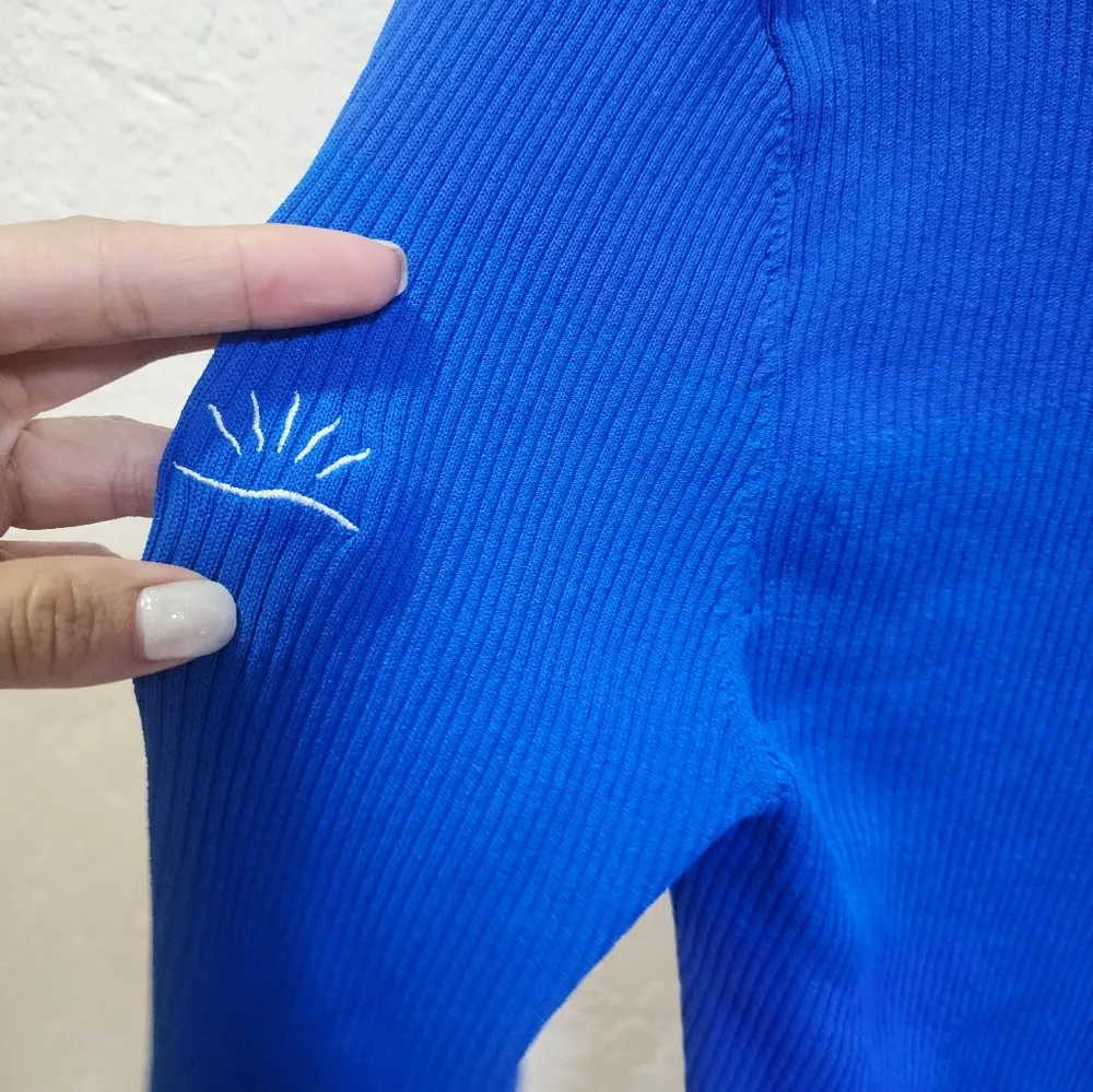 J. Lindeberg Flora Knitted Sweater Nautical Blue Size M - Image 9