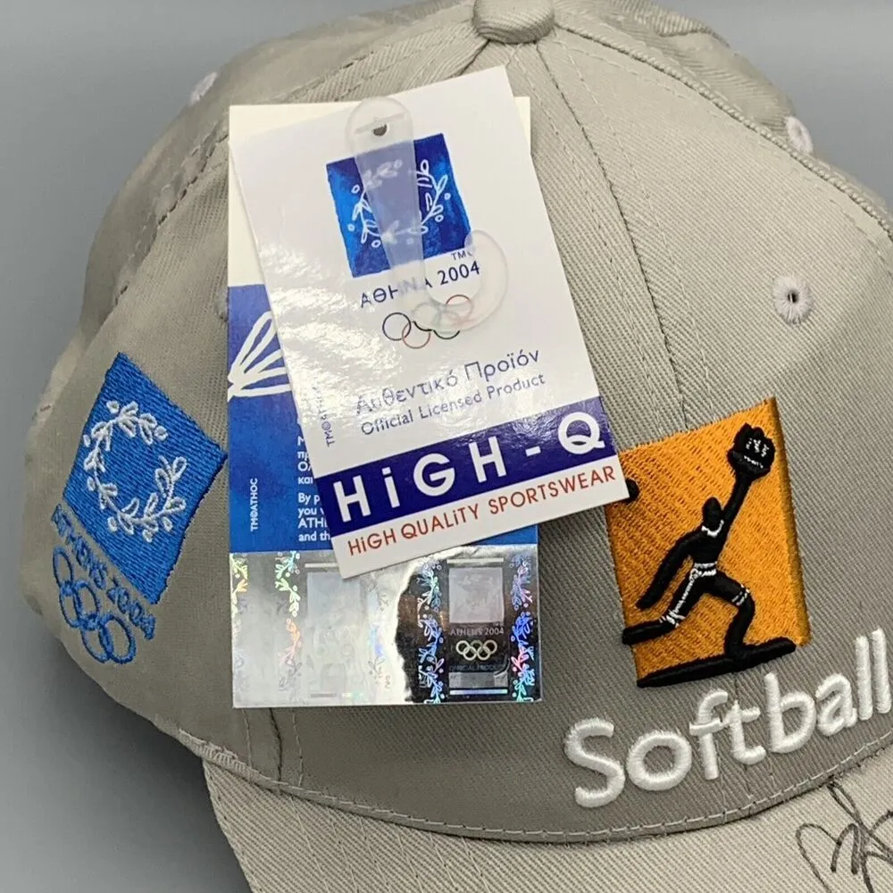 2004 Olympic Softball Cap Signed Cat Osterman Baseball Hat Gold Texas LongHorn Size 0 - Image 4