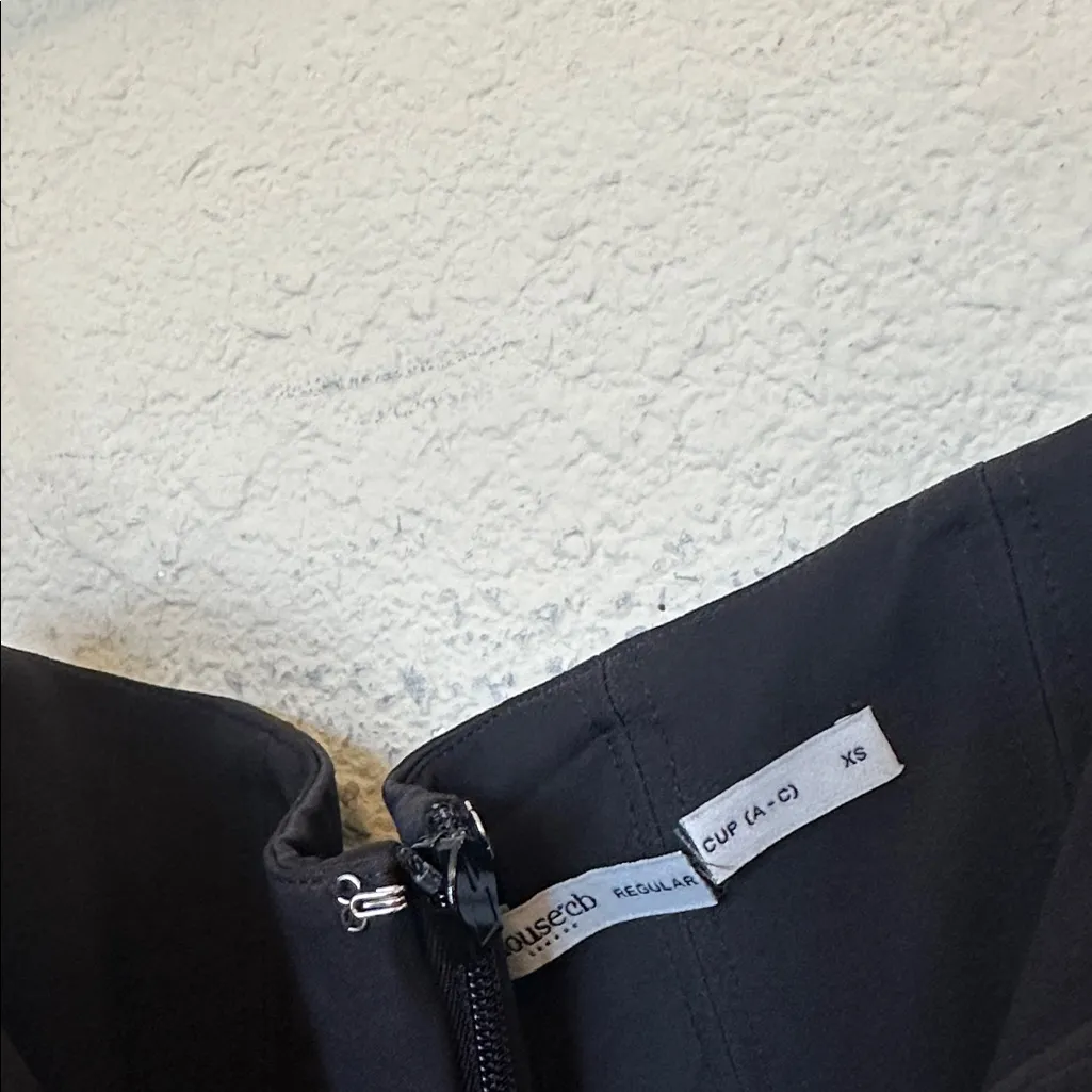 HOUSE OF CB XS A-C 'Persephone' Black Velvet Strapless Corset Maxi Dress NWOT‎ - Image 9