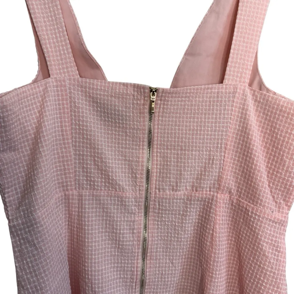 Runaway Roxy Gingham Pink Mini Dress NWT Size 10 - Image 8