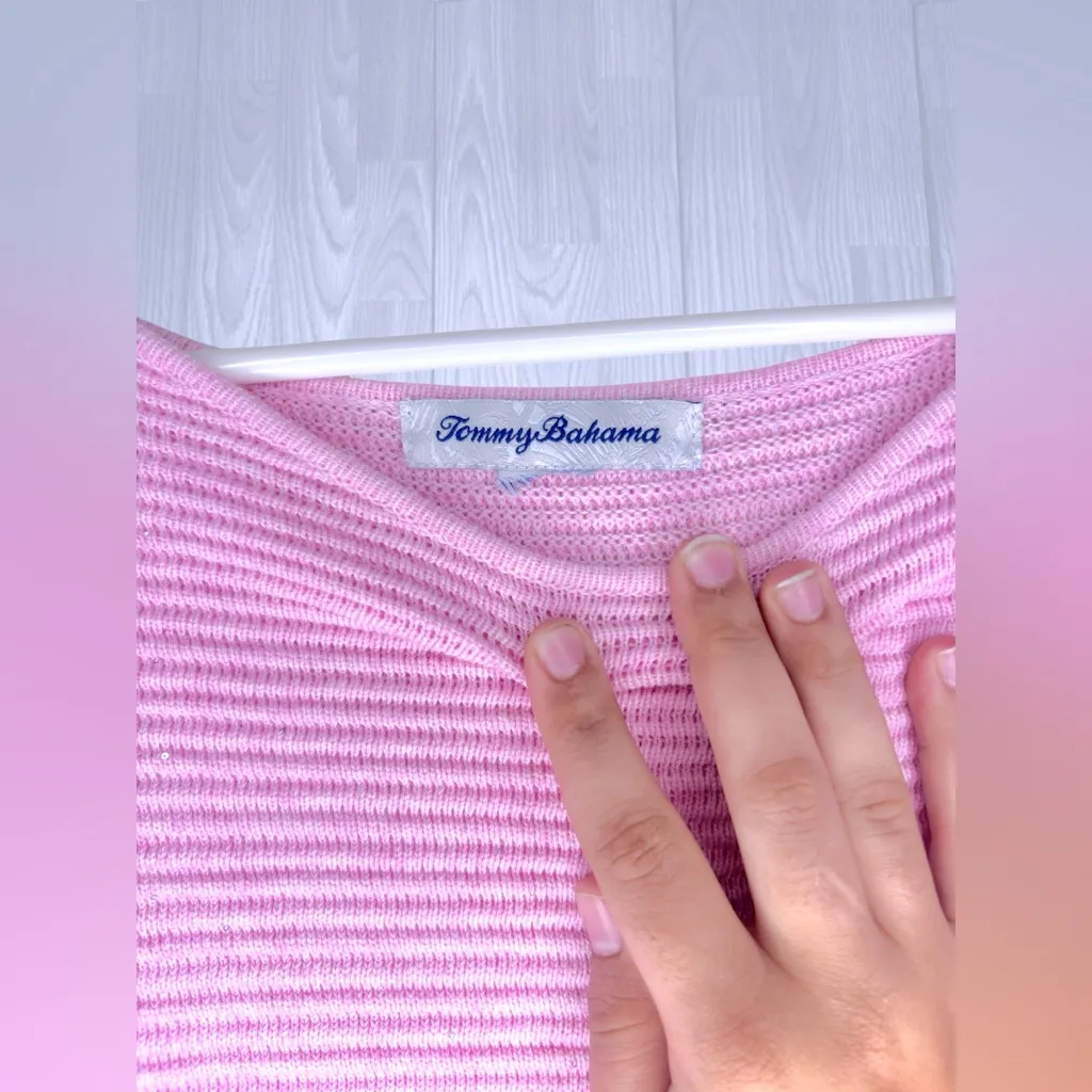 TOMMY BAHAMA Women’s Oversized Sparkly Knit Causal Sweater - Image 4