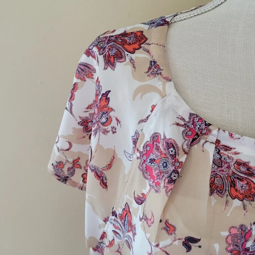Liz Claiborne floral paisley button down size xl - Image 2