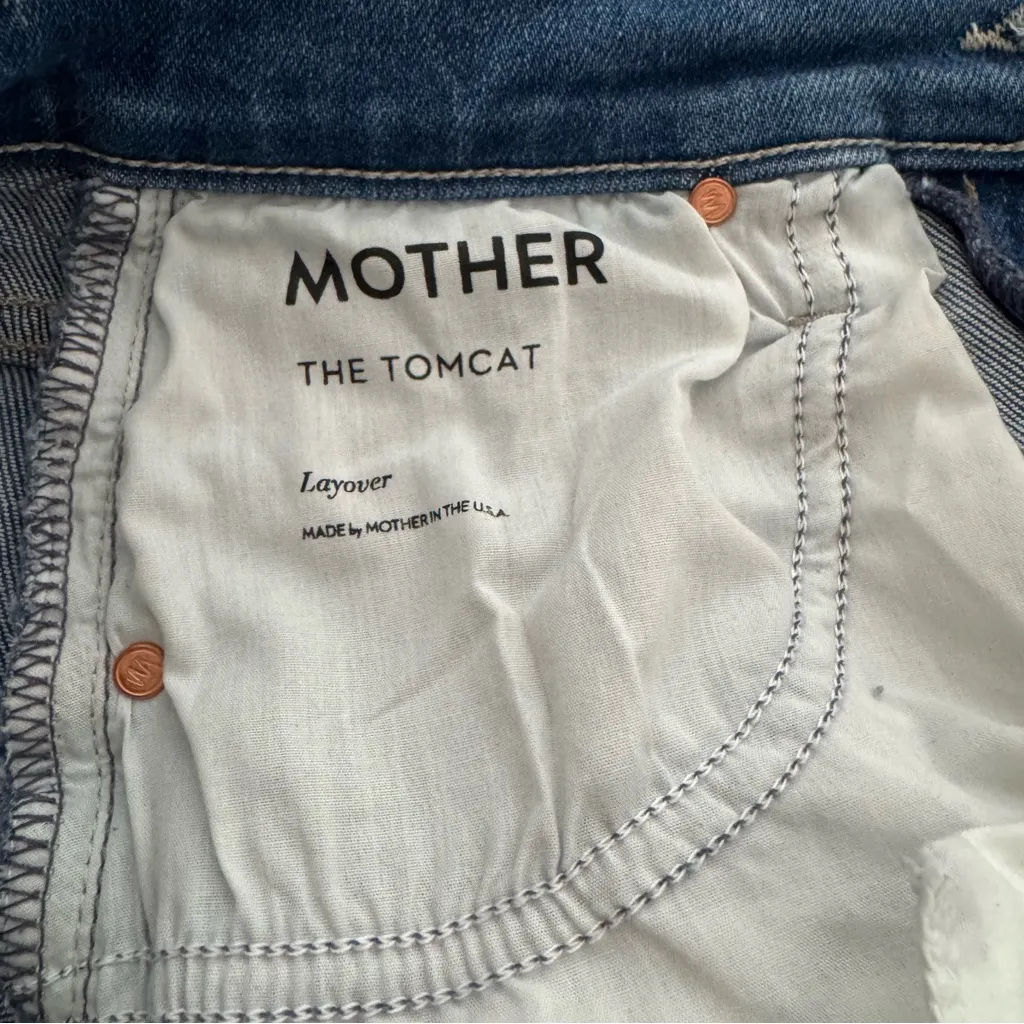 MOTHER The Tomcat Jeans In Layover Size 25 Blue - Image 9