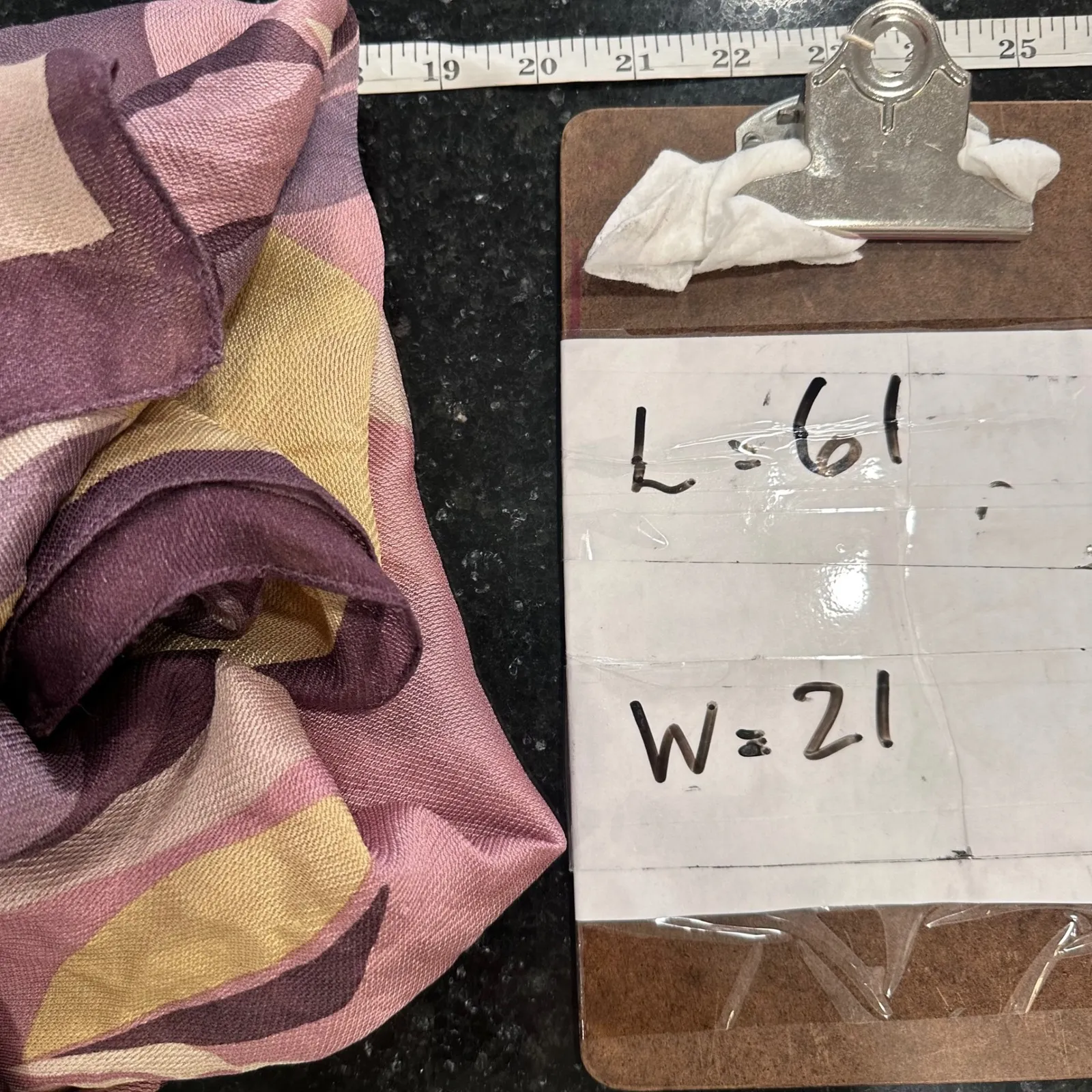 BYTU Milano Silk Scarf Geometric Floral Purple Pink Whimsigoth Fairygrunge - Image 12