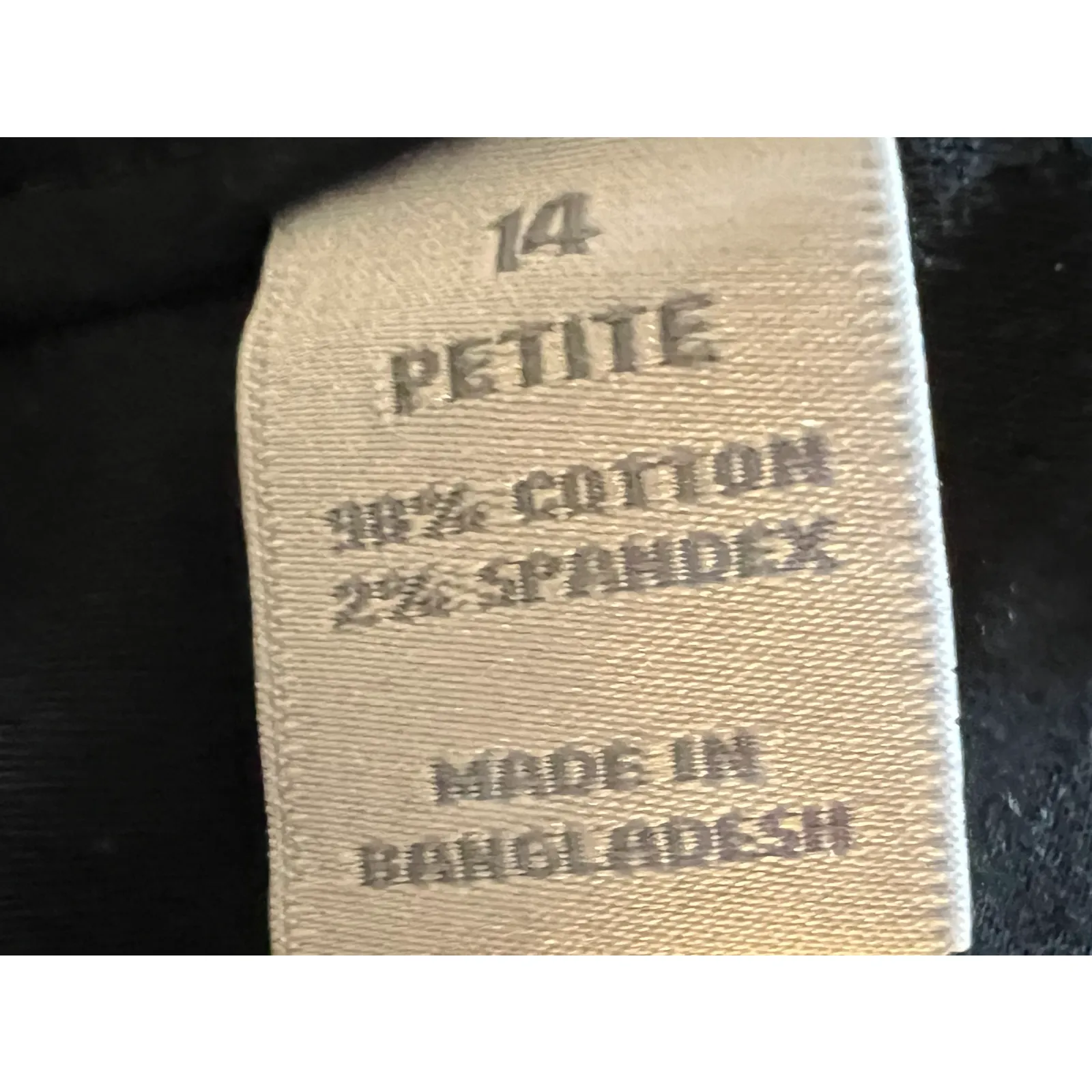 FASHION BUG Womens Pants Size 14P Black Twill Bootcut Pockets Stretch Casual - Image 11