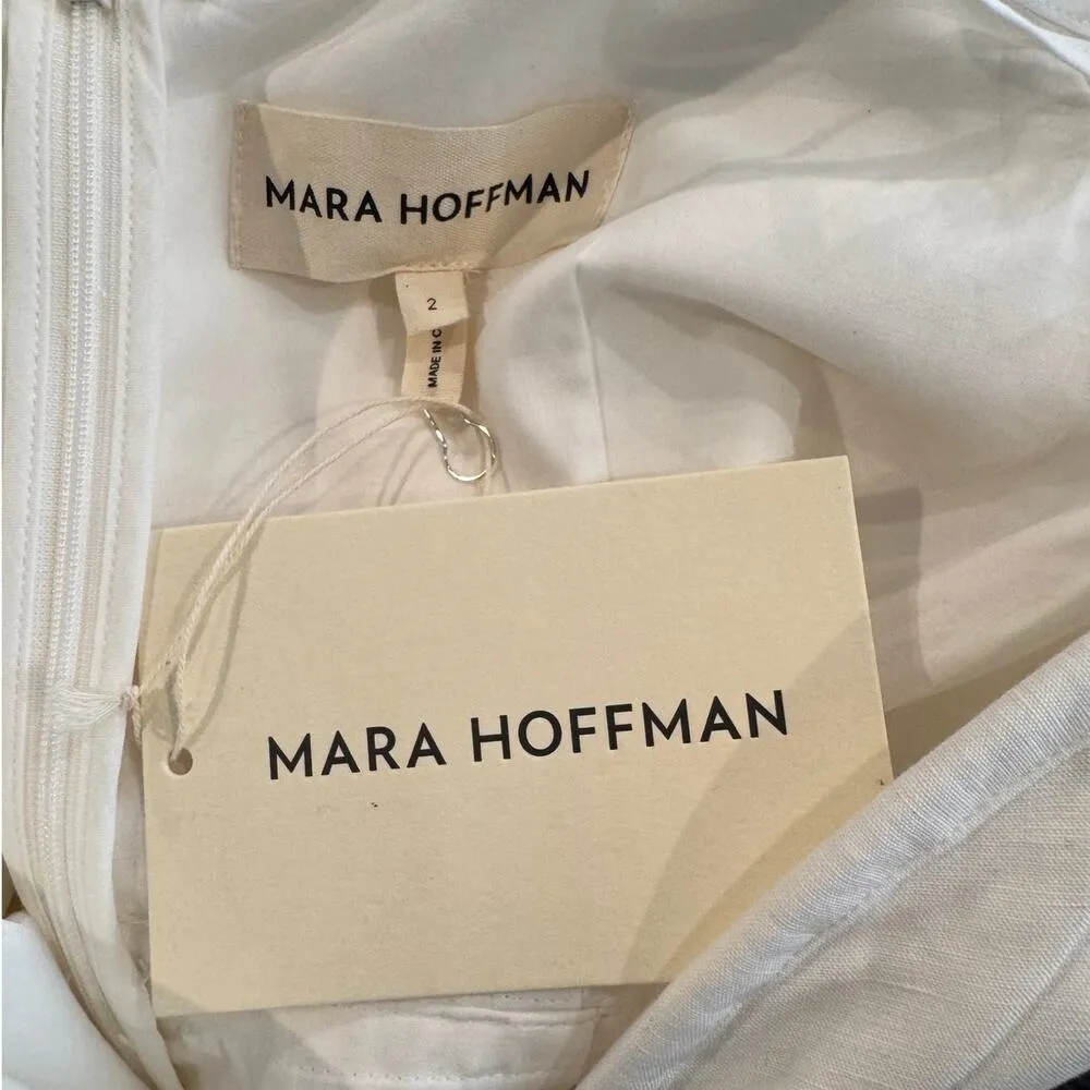 NWT Mara Hoffman Ivory Leonara Dress Size 2 - Image 13