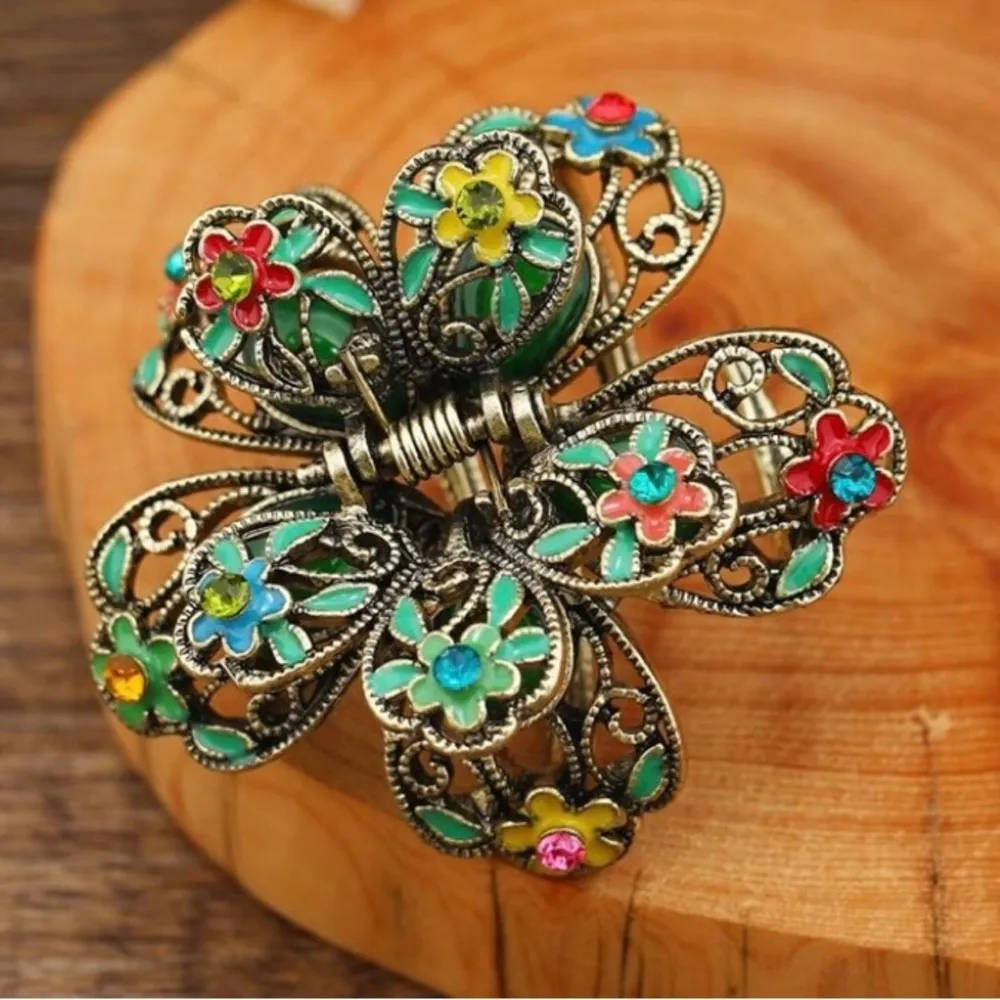 Flower Decor Hair Claw - Image 3