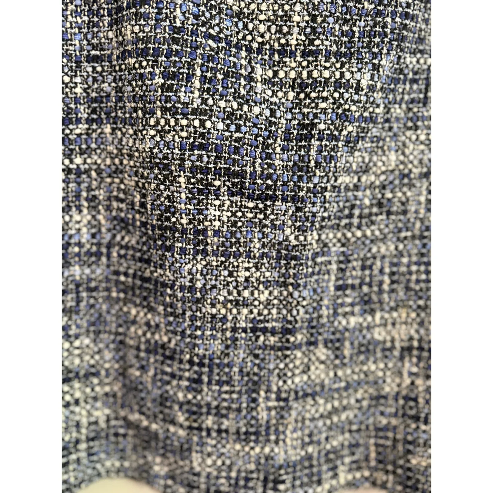 Brooks Brothers Tweed Skirt Women's Size 10 Blue White Black Business Casual‎ - Image 2