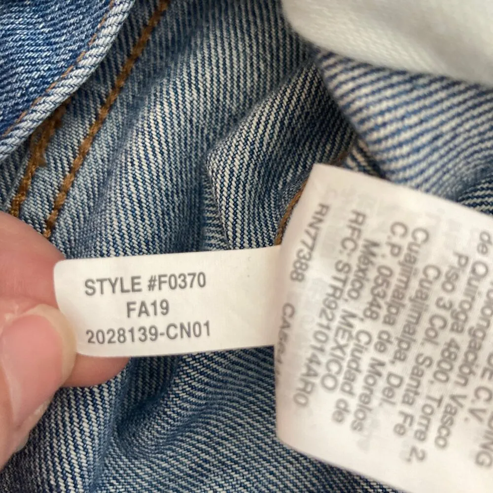 The Jean Jacket Pinter Wash XS Classic Blue Denim Pockets 100% Cotton - Image 11